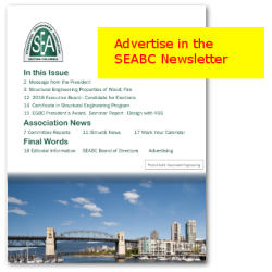 Advertise in the SEABC Newsletter